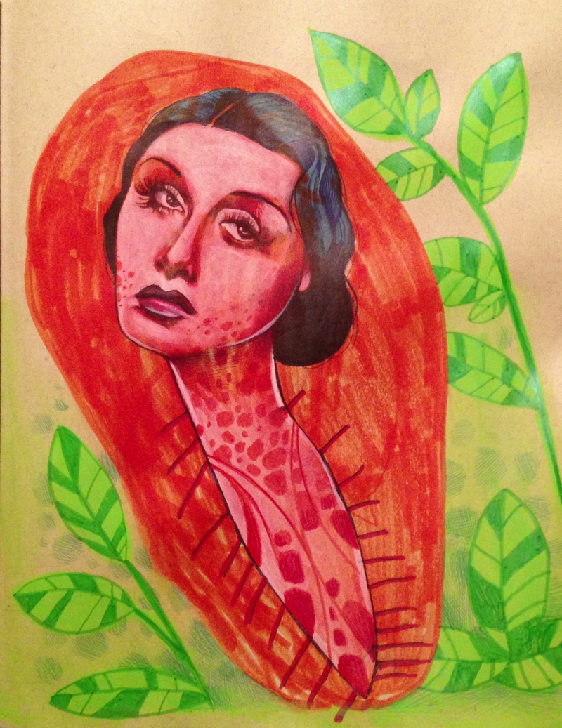 Illustration for article titled Artist collaborates with her four-year-old daughter, and magic results